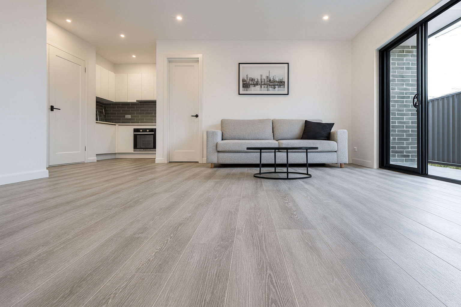 Beautiful vinyl plank flooring installation in a modern Sydney home interior